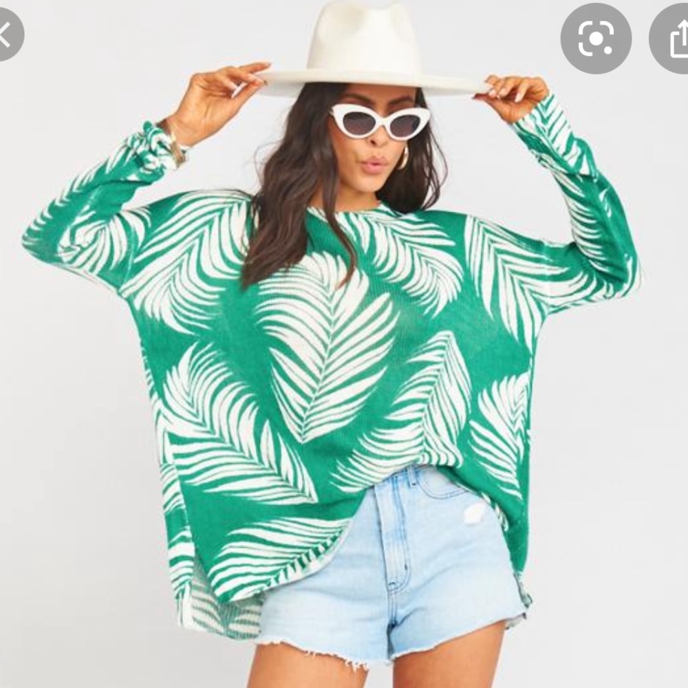 Show Me Your Mumu Boca Palm Sweater, XL
